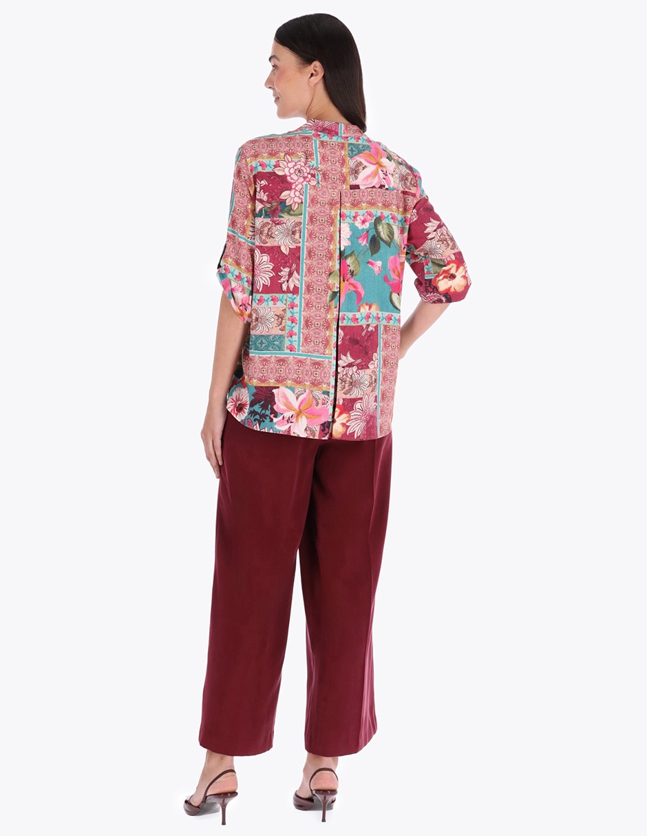 Blusa manga al codo para mujer 2