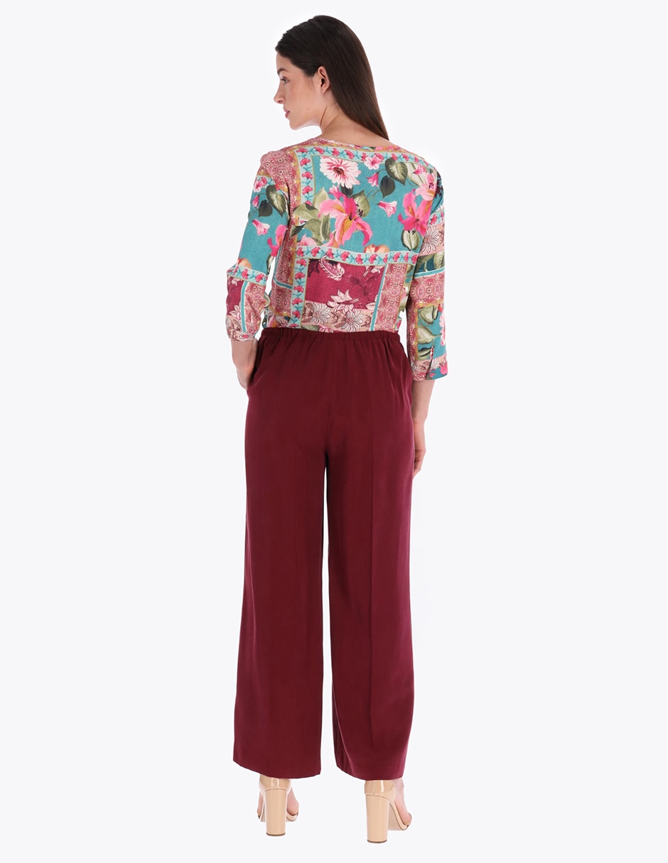 Pantalón acampanado slim para mujer 2