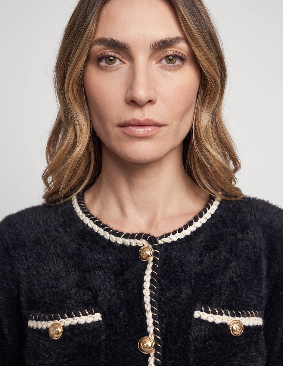 Suéter nonna mia cuello redondo para mujer