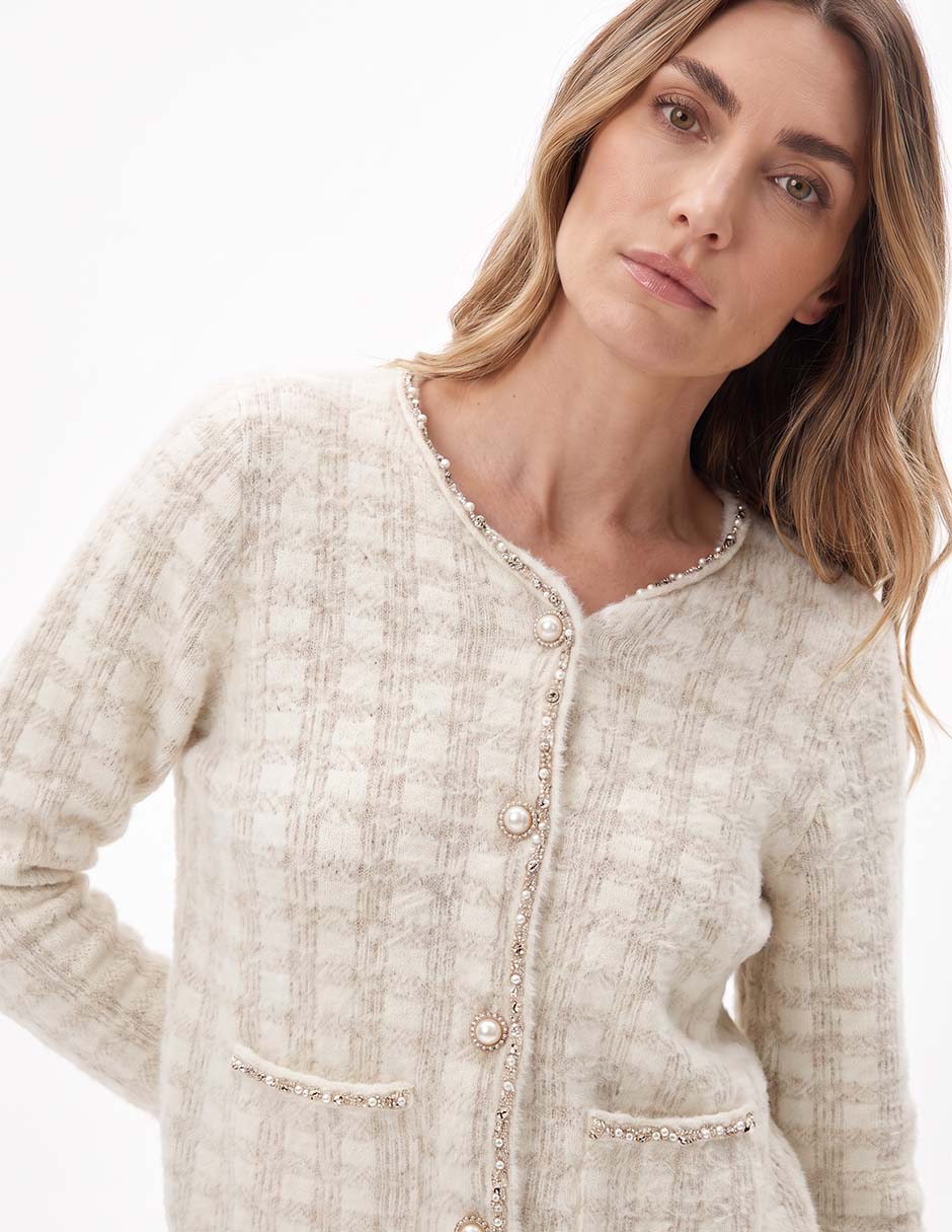Suéter cuello redondo para mujer 2