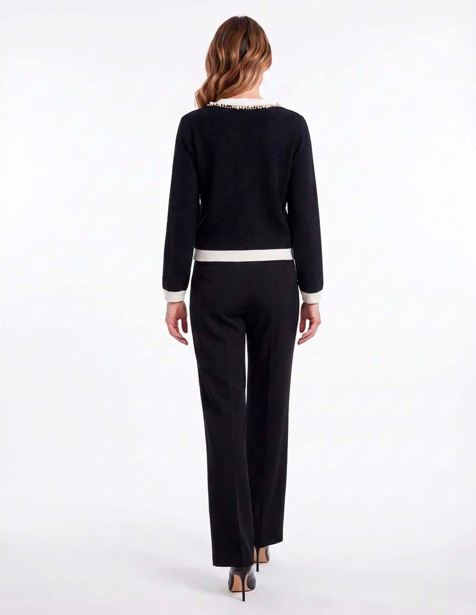 Suéter cuello redondo para mujer 4