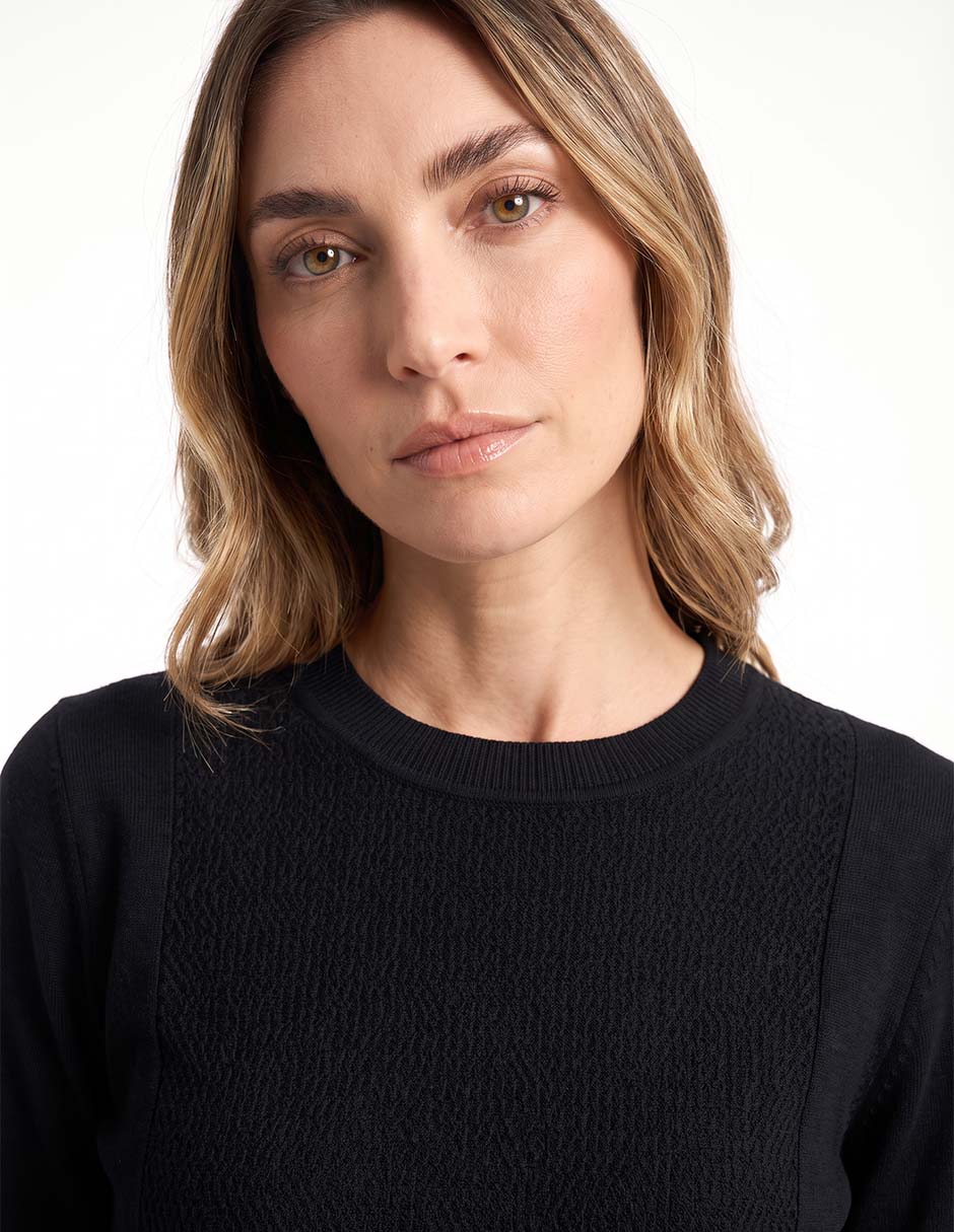 Suéter cuello redondo para mujer 2