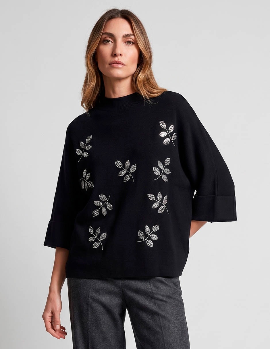 Suéter cuello simulado para mujer