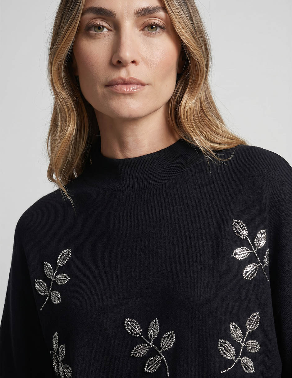 Suéter cuello simulado para mujer 3