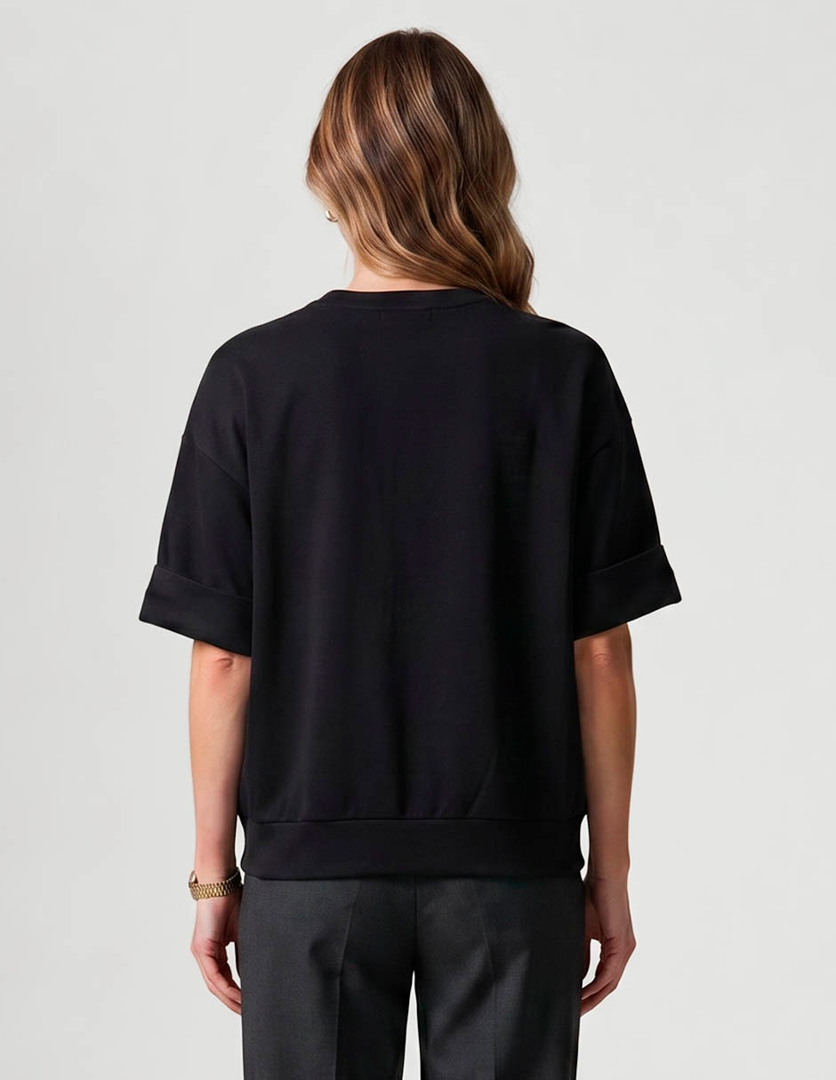 Suéter cuello redondo para mujer 2
