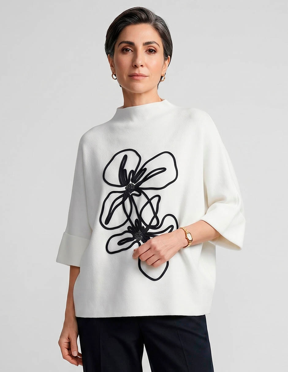 Suéter cuello alto para mujer Suéter cuello alto para mujer