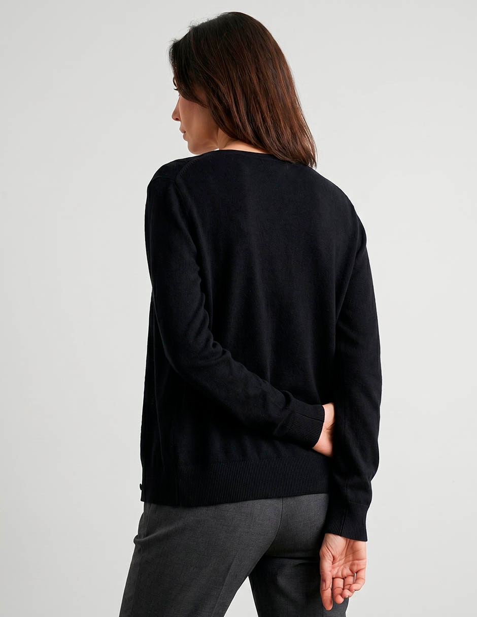 Suéter cuello v para mujer 2