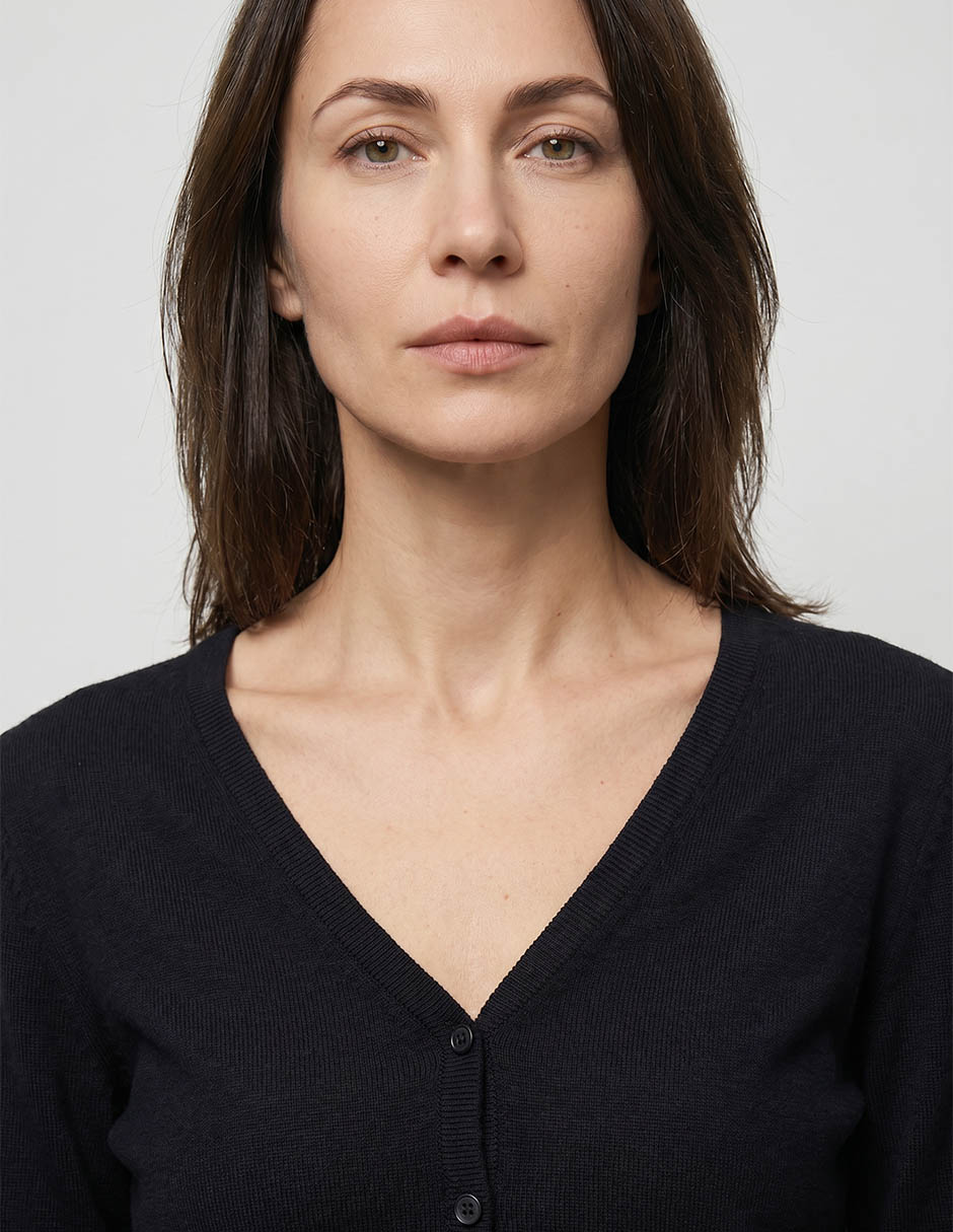 Suéter cuello v para mujer 3