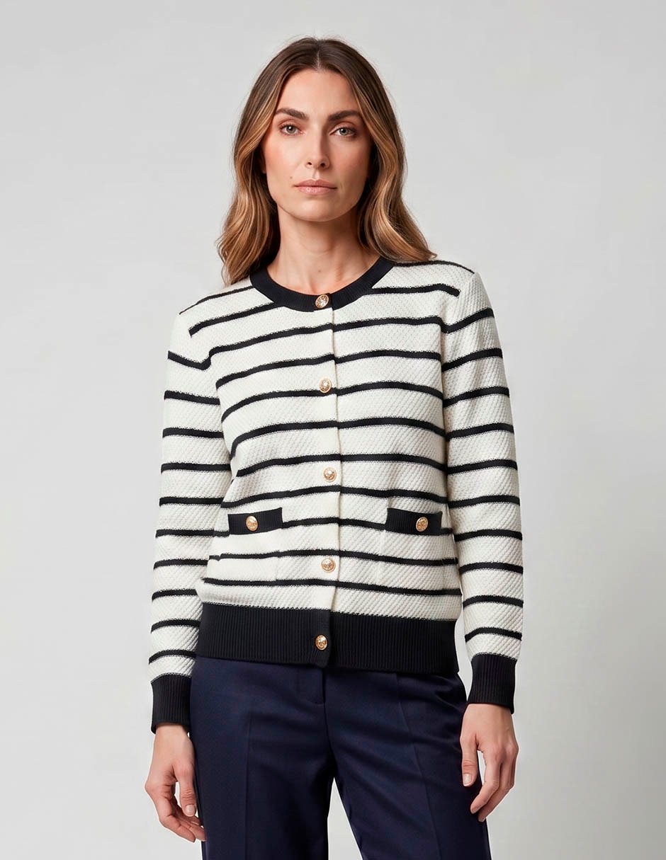 Suéter cuello redondo para mujer