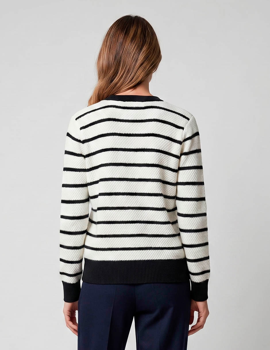 Suéter cuello redondo para mujer 2
