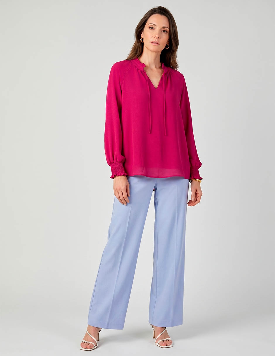 Blusa manga larga para mujer