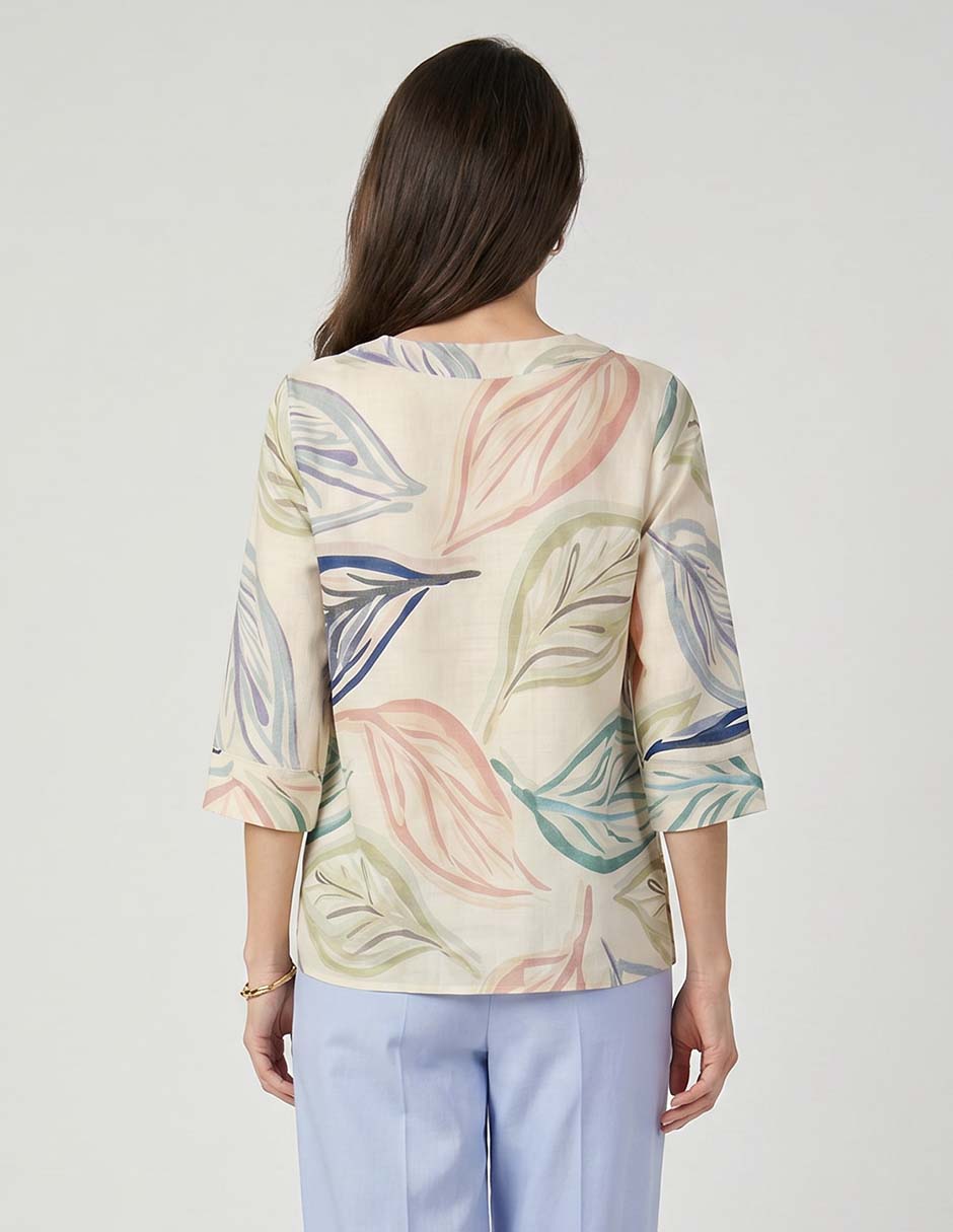 Blusa Damaia Atelier manga larga para mujer