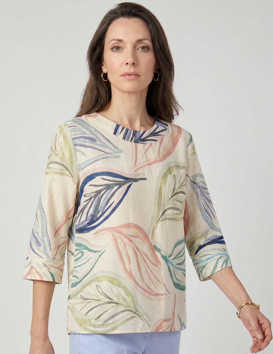 Blusa Damaia Atelier manga larga para mujer