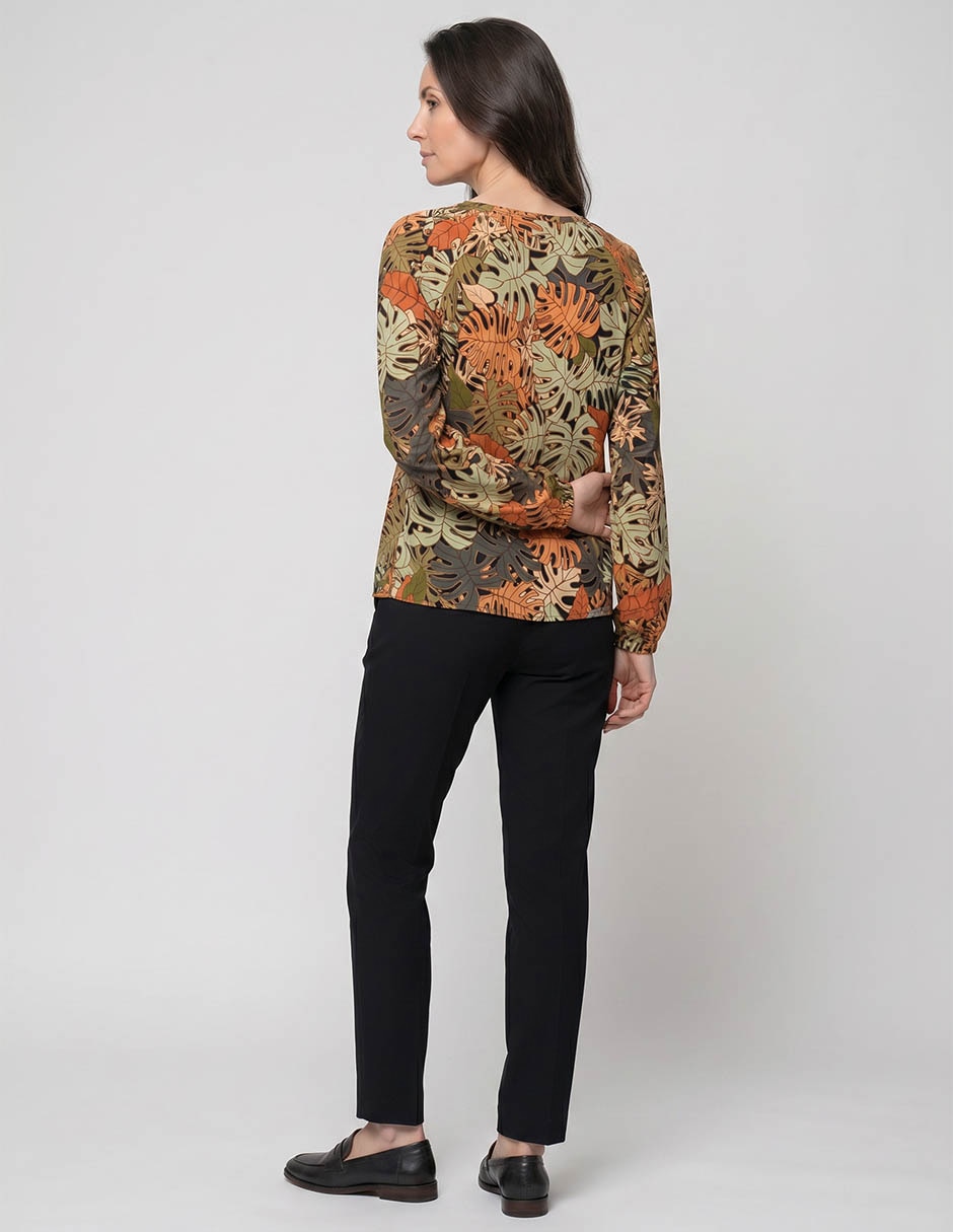 Blusa Tœnica Piezas Sueltas Manga 3/4 Para Mujer 2