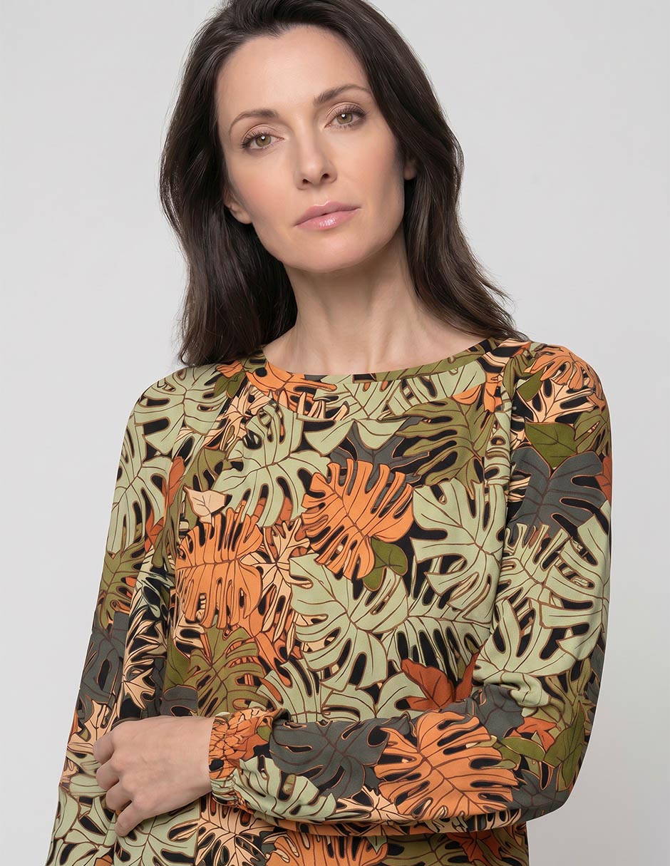 Blusa Tœnica Piezas Sueltas Manga 3/4 Para Mujer 4