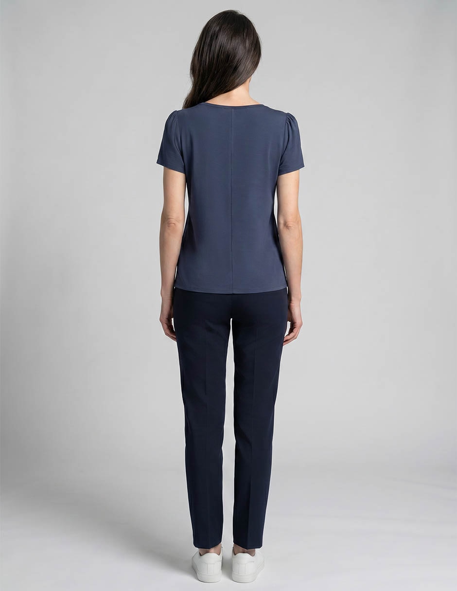 Blusa Tœnica Piezas Sueltas Manga Corta Para Mujer 2