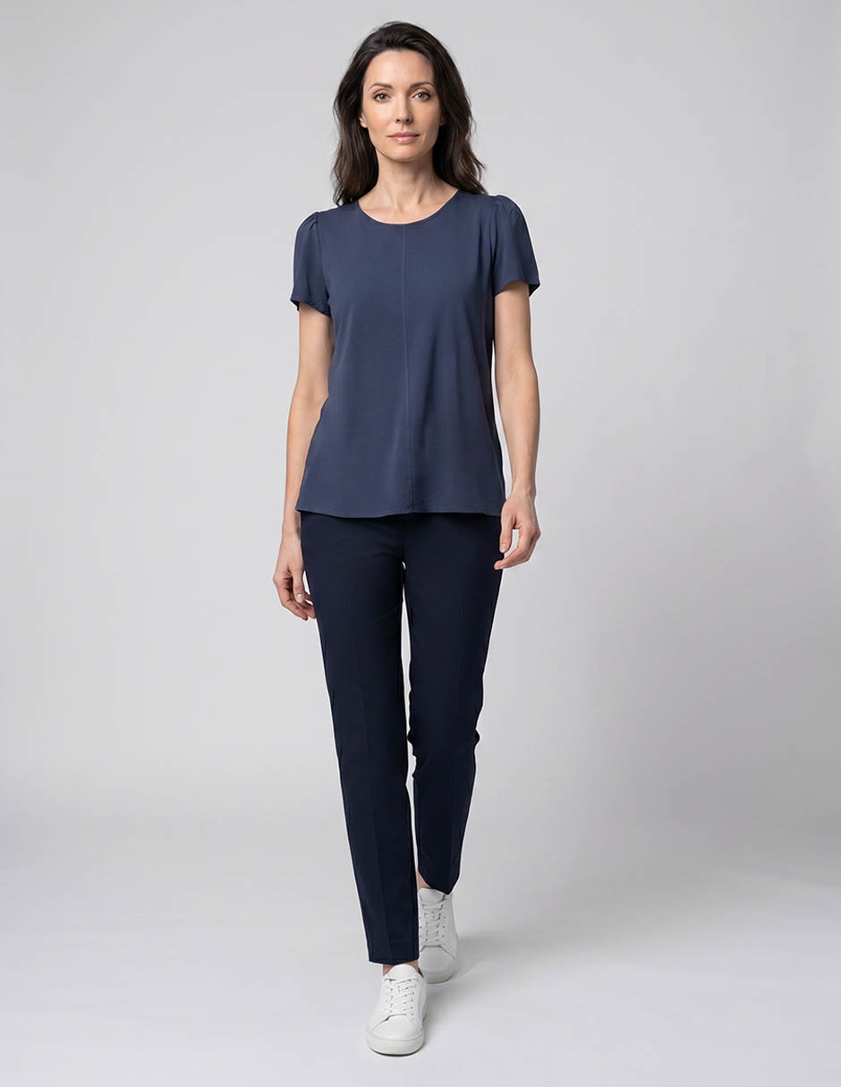Blusa Tœnica Piezas Sueltas Manga Corta Para Mujer 3