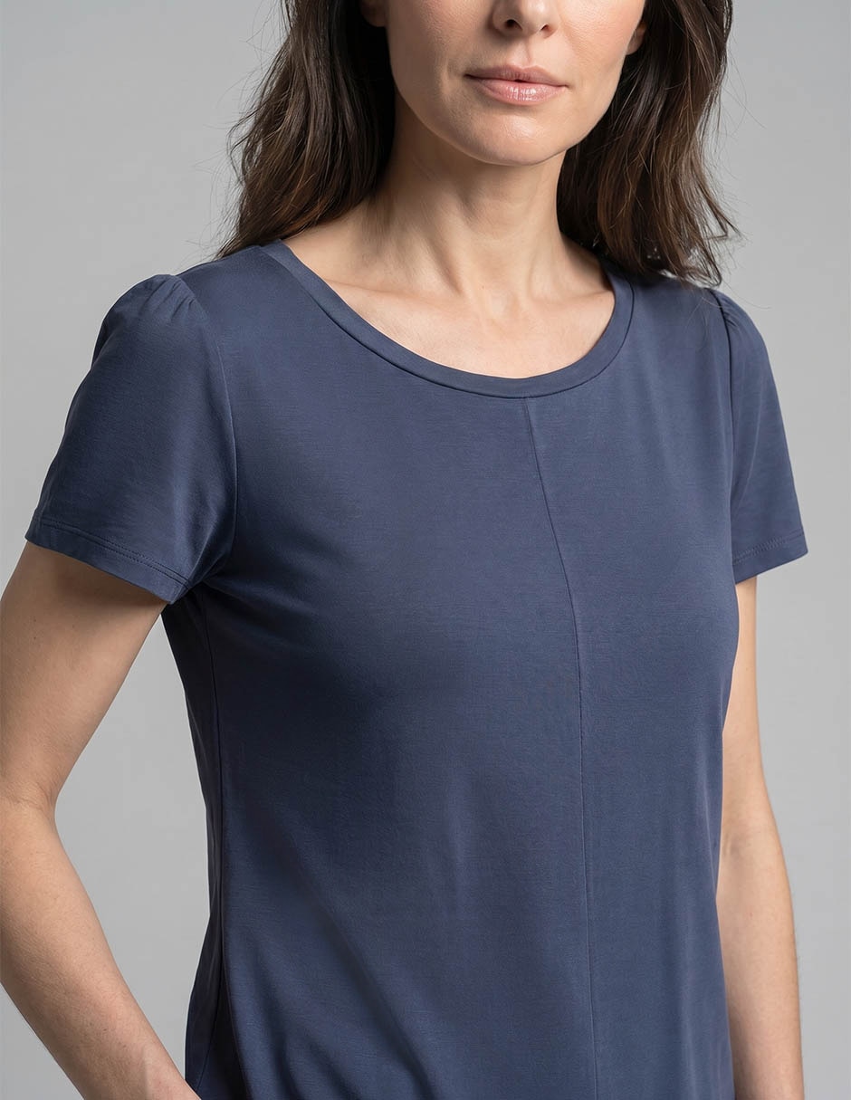 Blusa Tœnica Piezas Sueltas Manga Corta Para Mujer 4