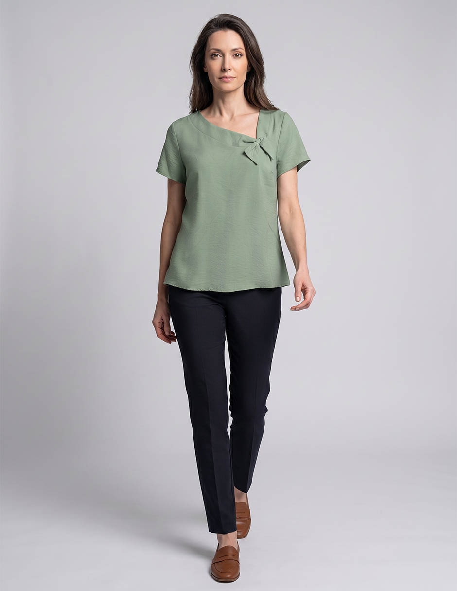 Blusa Tœnica Piezas Sueltas Manga Corta Para Mujer