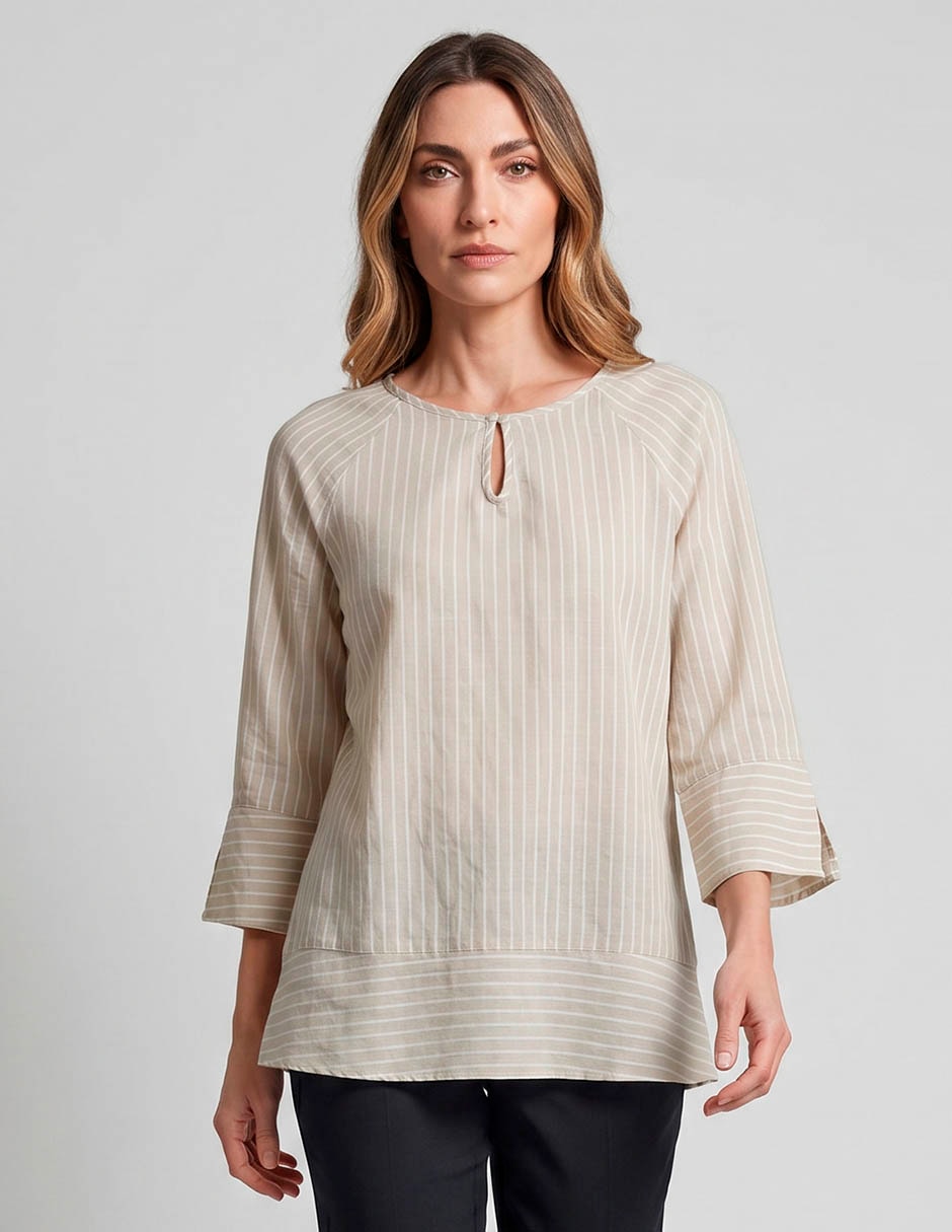Blusa manga 3/4 para mujer Blusa manga 3/4 para mujer