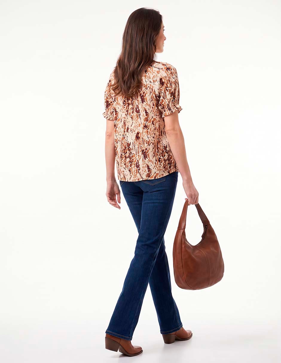 Blusa guess manga corta para mujer 4