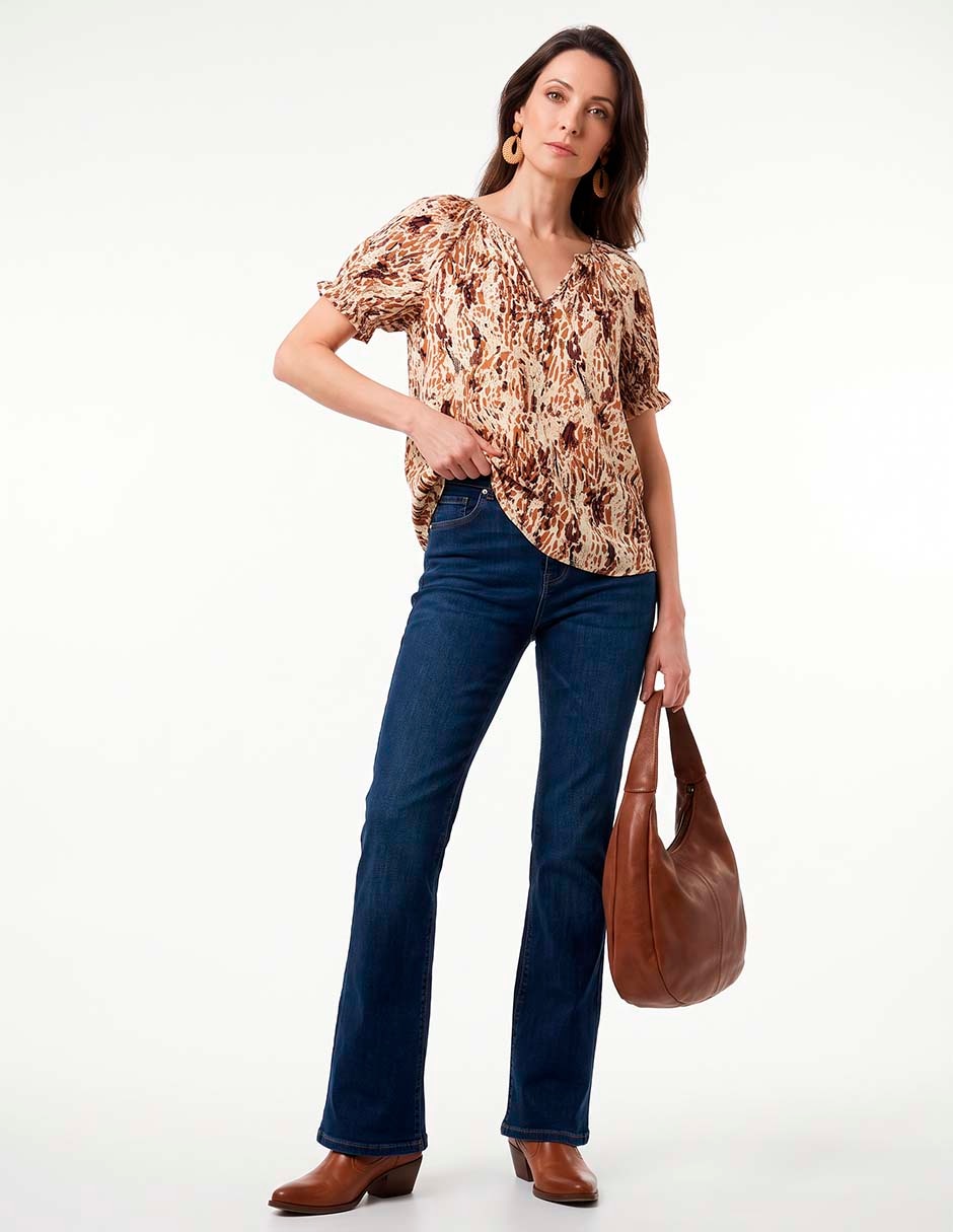Blusa guess manga corta para mujer 3