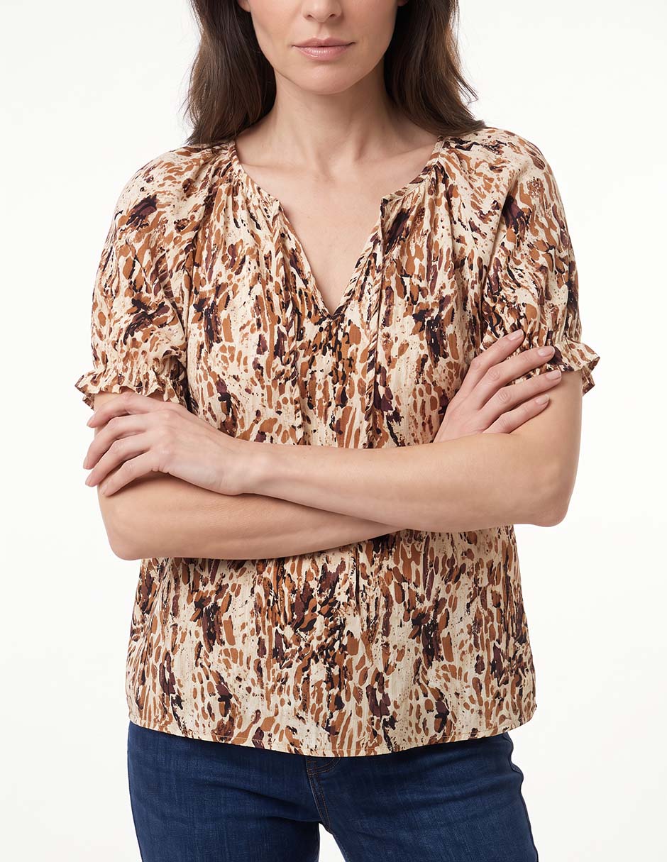 Blusa guess manga corta para mujer 2