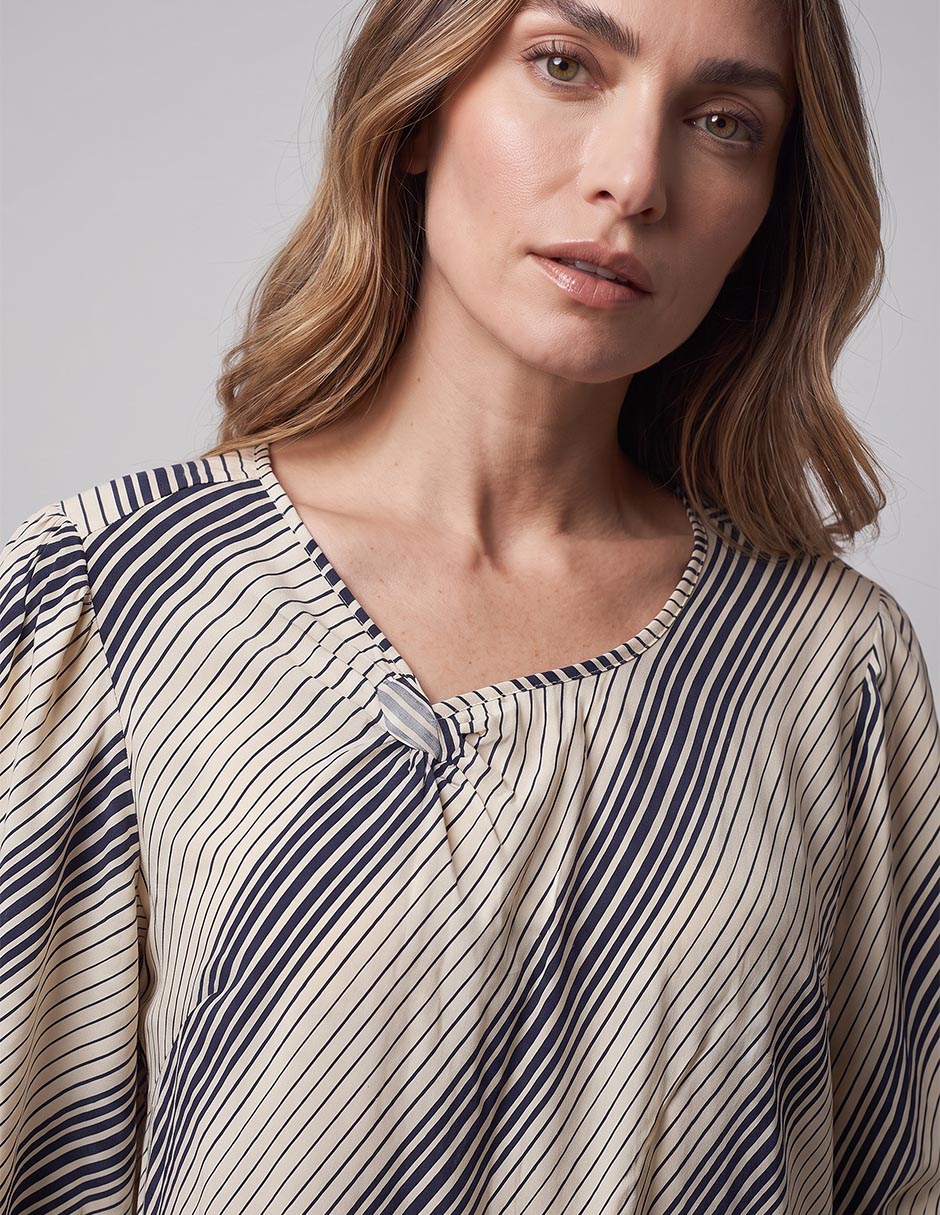 Blusa manga al codo para mujer 3