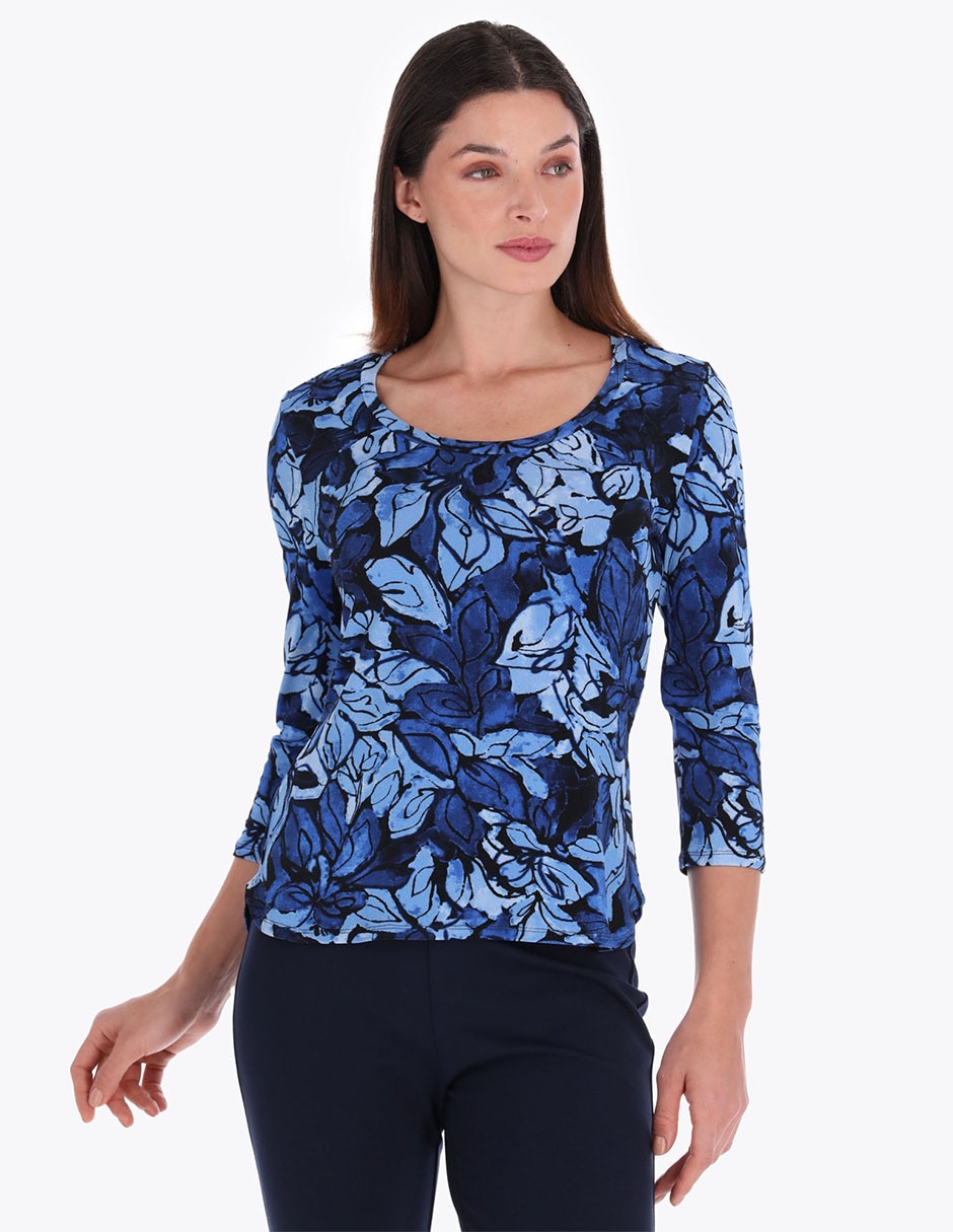 Blusa manga 3/4 para mujer Blusa manga 3/4 para mujer