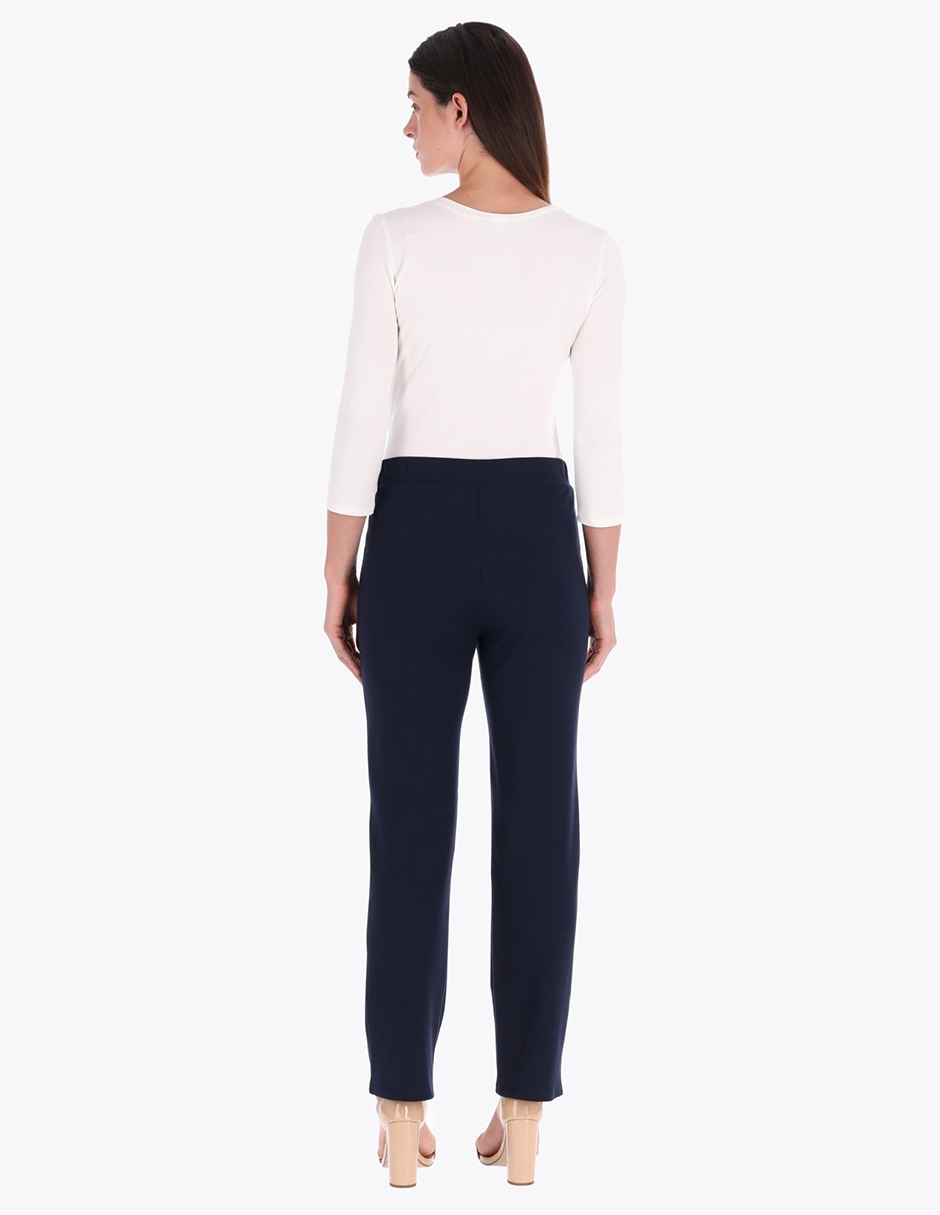 pantalón de vestir slim para mujer 2