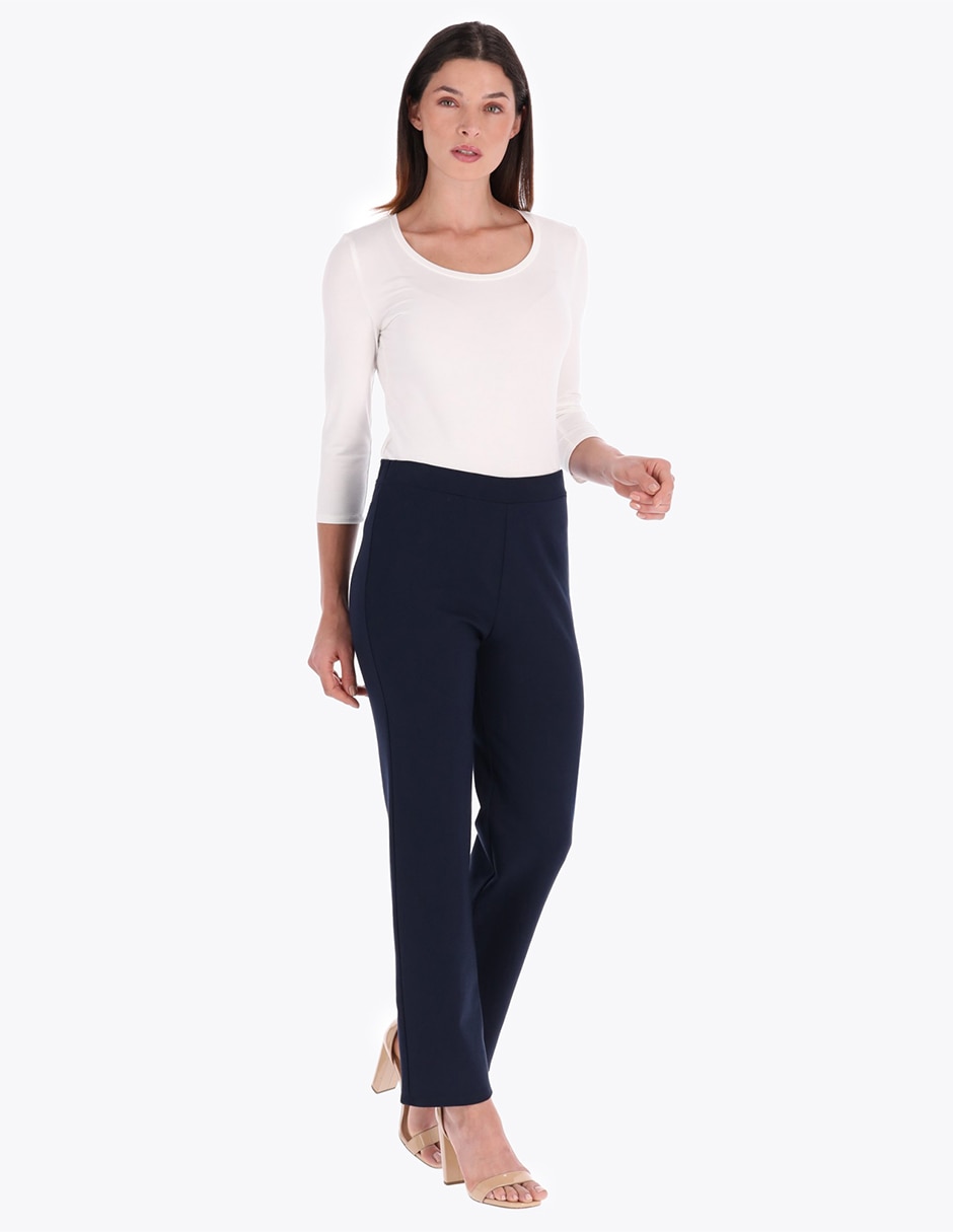 pantalón de vestir slim para mujer 3