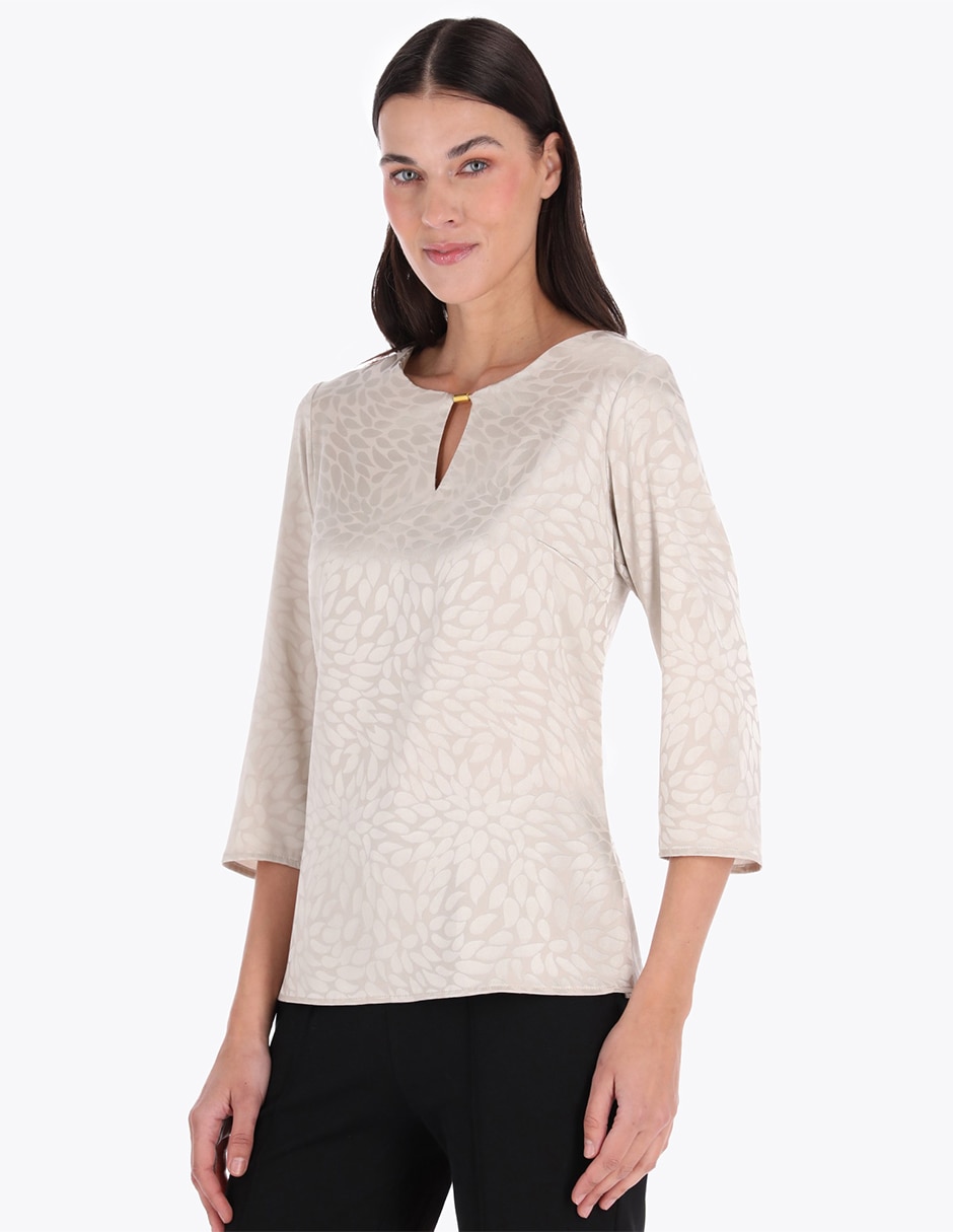 Blusa manga 3/4 para mujer Blusa manga 3/4 para mujer