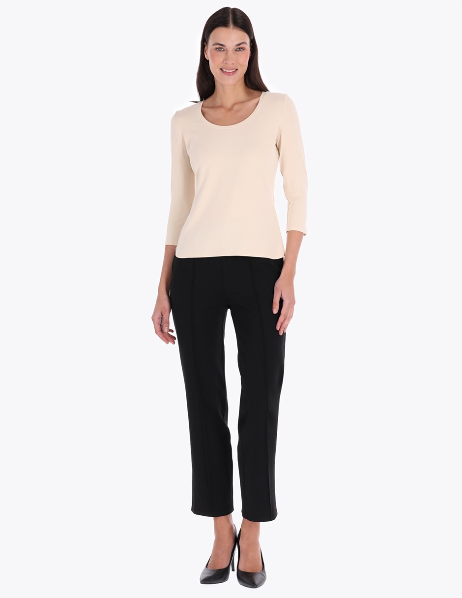 Blusa Charme manga 3/4 para mujer