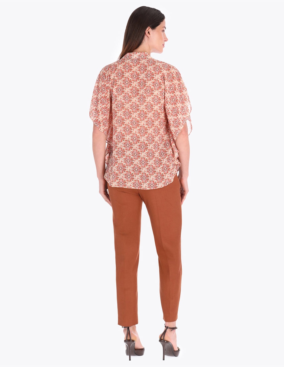 Blusa túnica manga corta para mujer 2