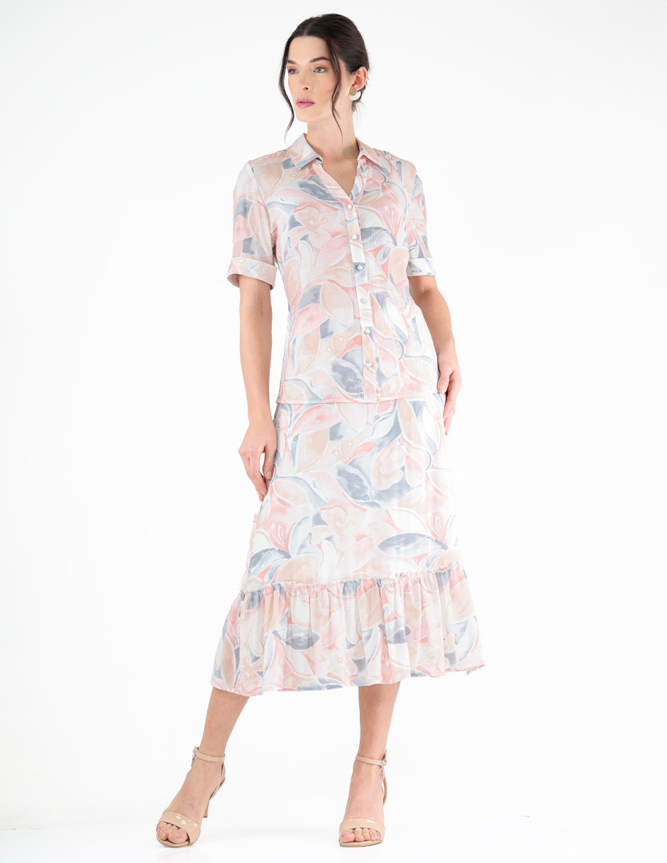 Blusa manga corta para mujer 4