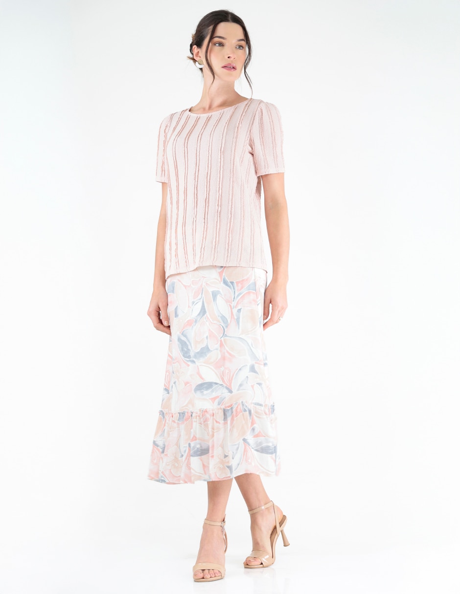 Blusa manga corta para mujer 4