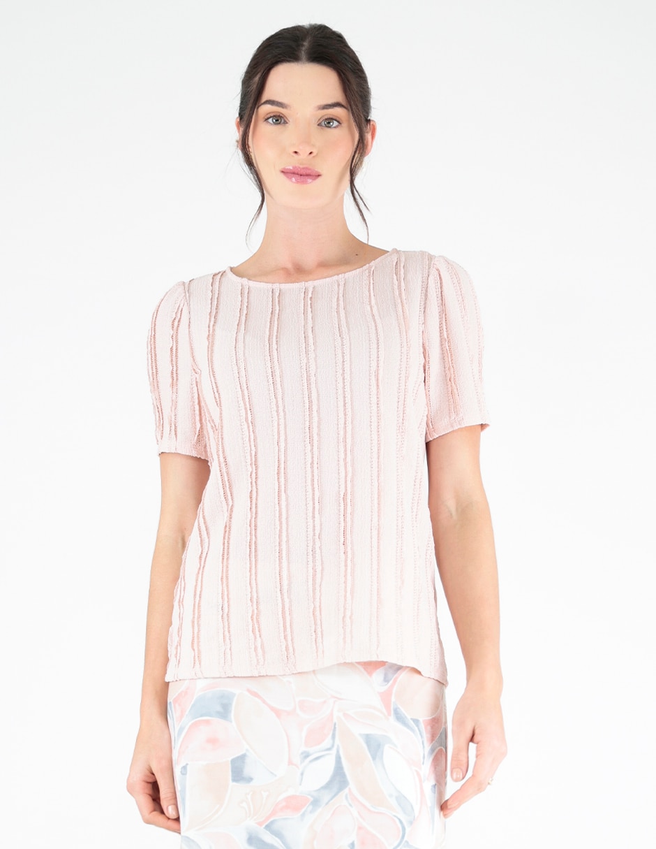 Blusa manga corta para mujer