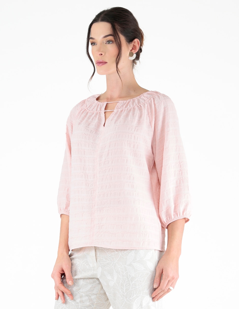 Blusa manga 3/4 para mujer Blusa manga 3/4 para mujer