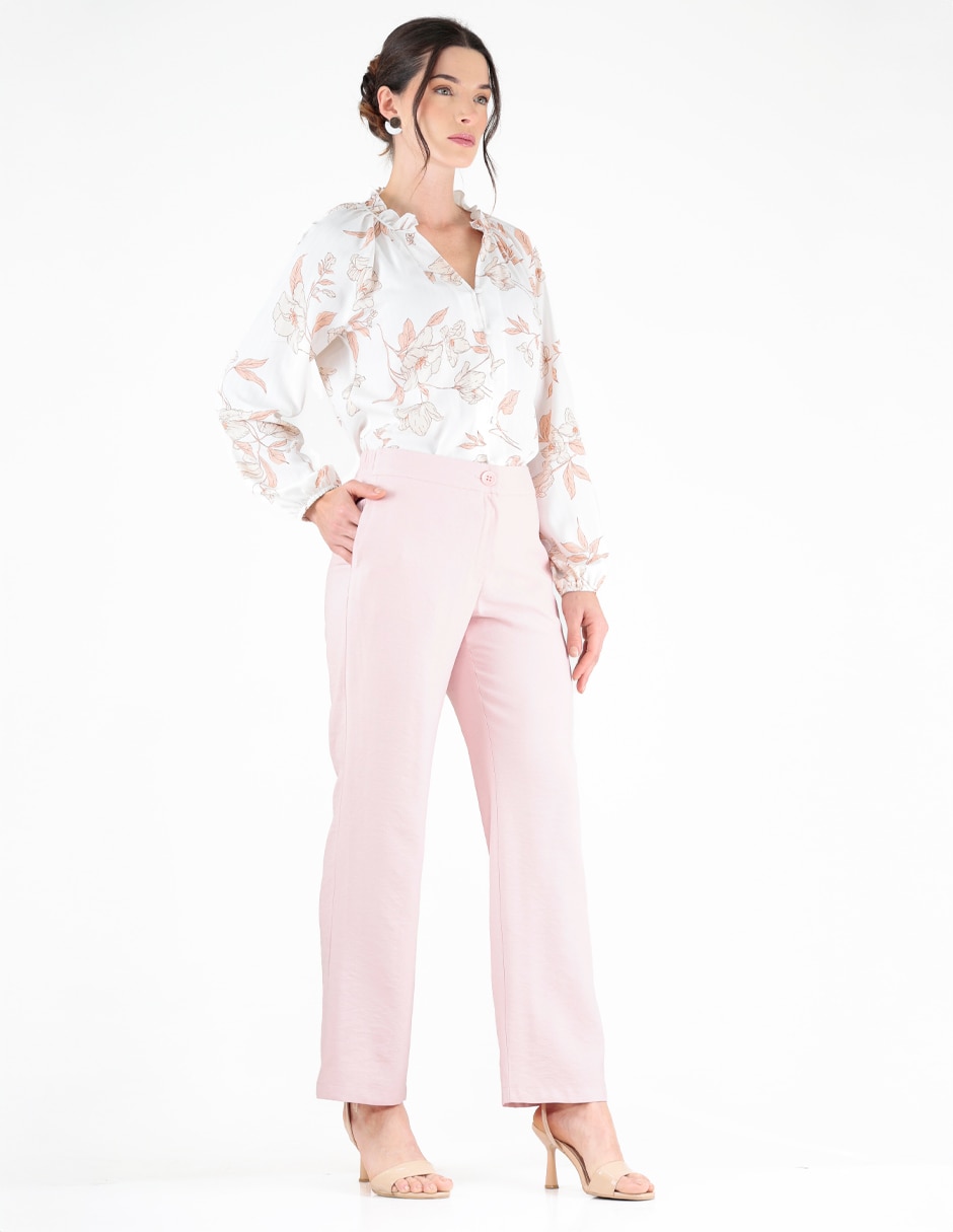 Pantalón regular straight para mujer 2