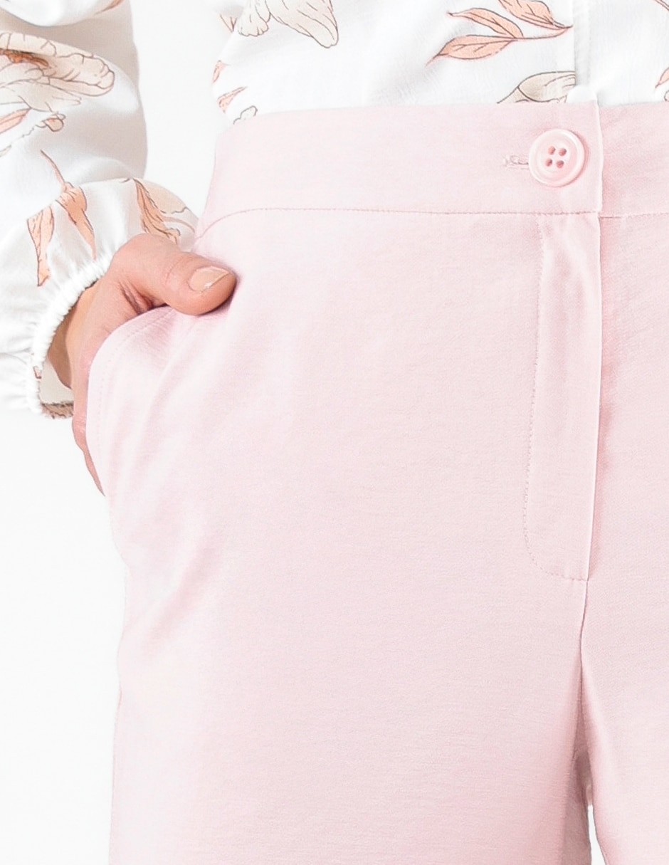 Pantal—n regular straight para mujer 4