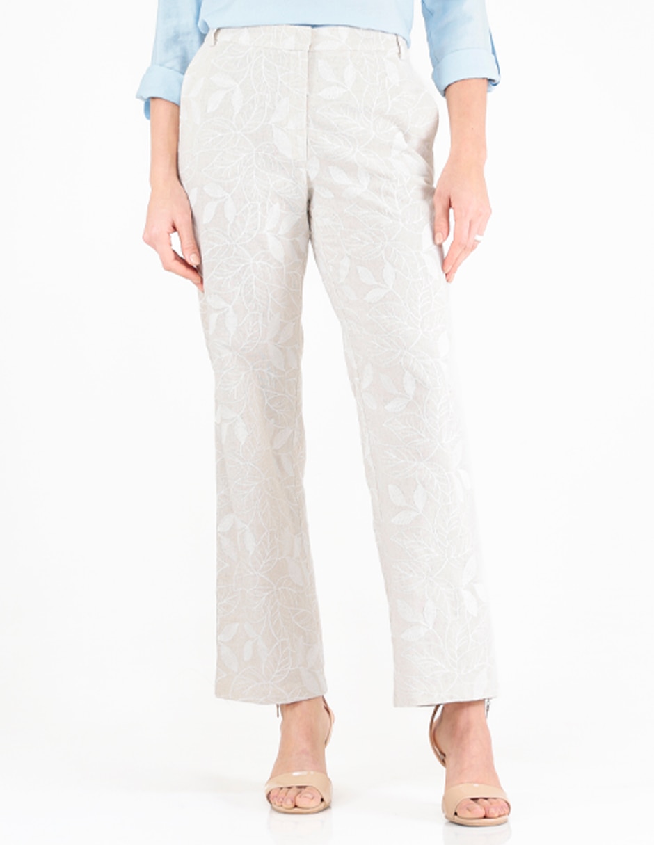 Pantal—n regular straight para mujer