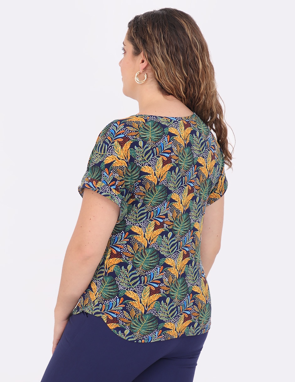 Blusa manga corta para mujer 7