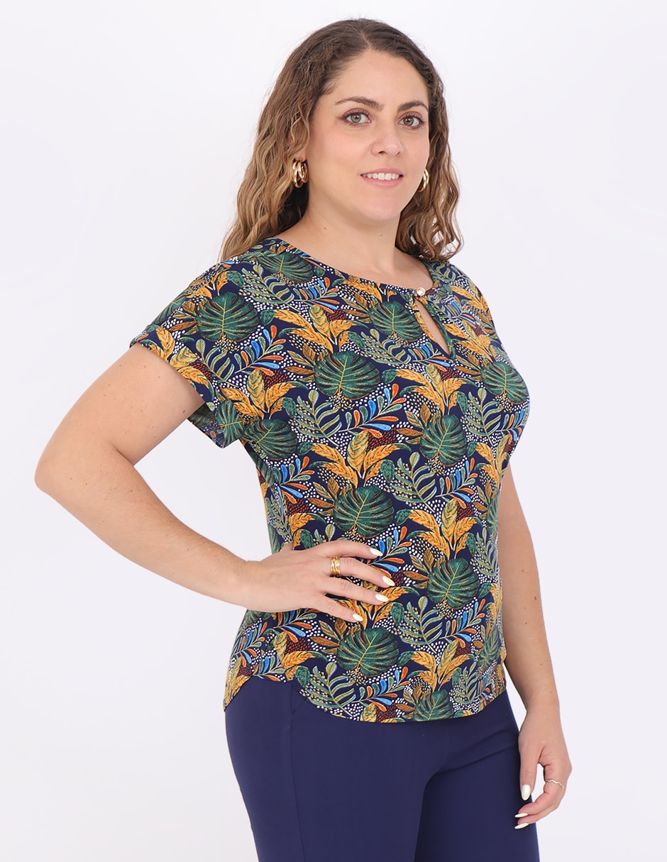 Blusa manga corta para mujer 8