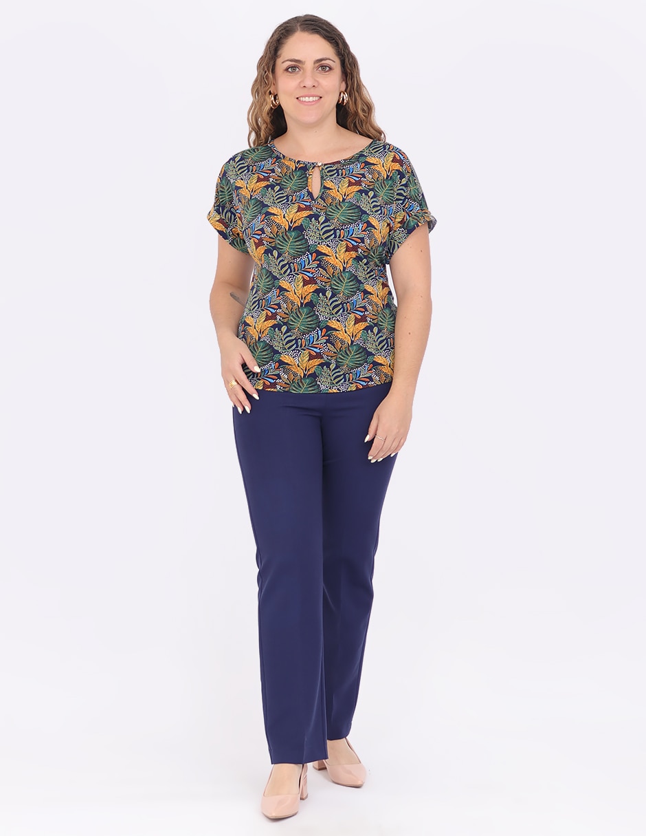 Blusa manga corta para mujer 11