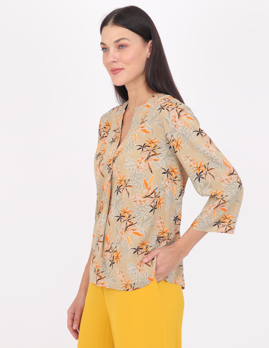 Blusa Grupo Estoril manga 3/4 para mujer 8