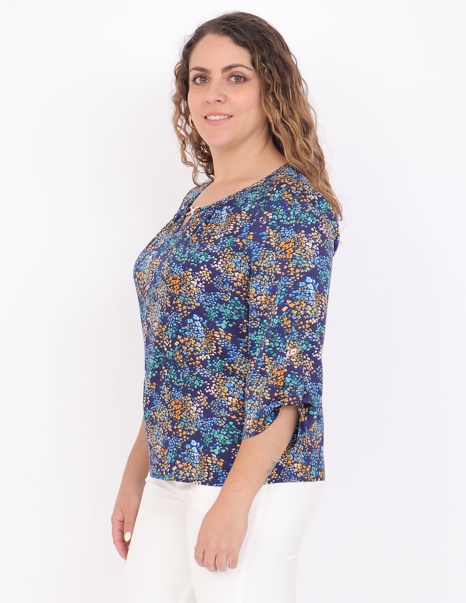 Blusa Grupo Sambal manga 3/4 para mujer 4