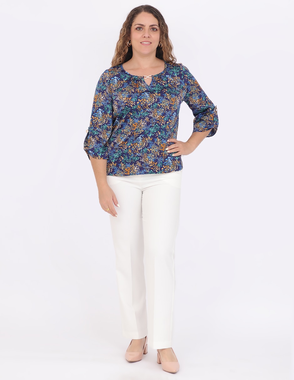 Blusa Grupo Sambal manga 3/4 para mujer 6