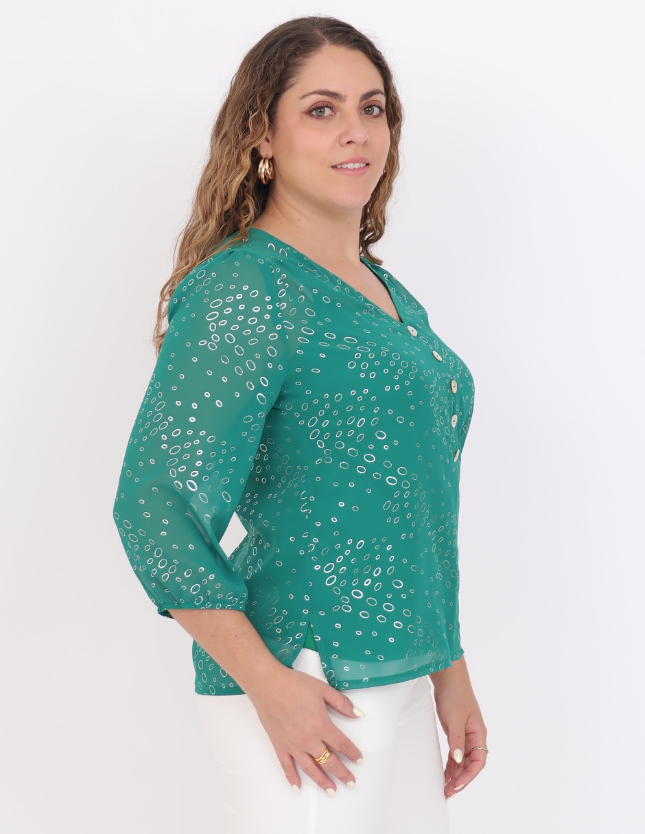 Blusa manga 3/4 para mujer 3
