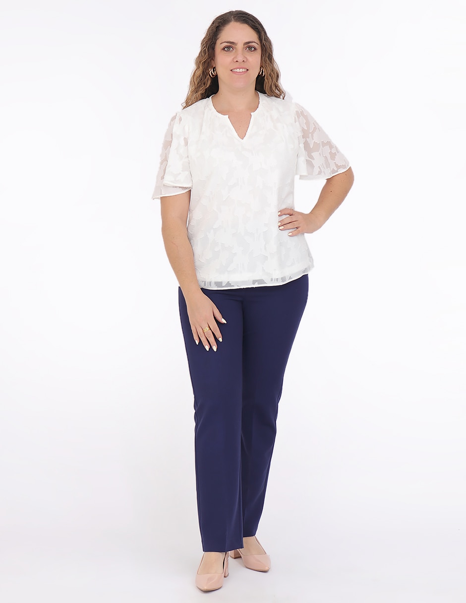 Pantalón duplan petite slim para mujer