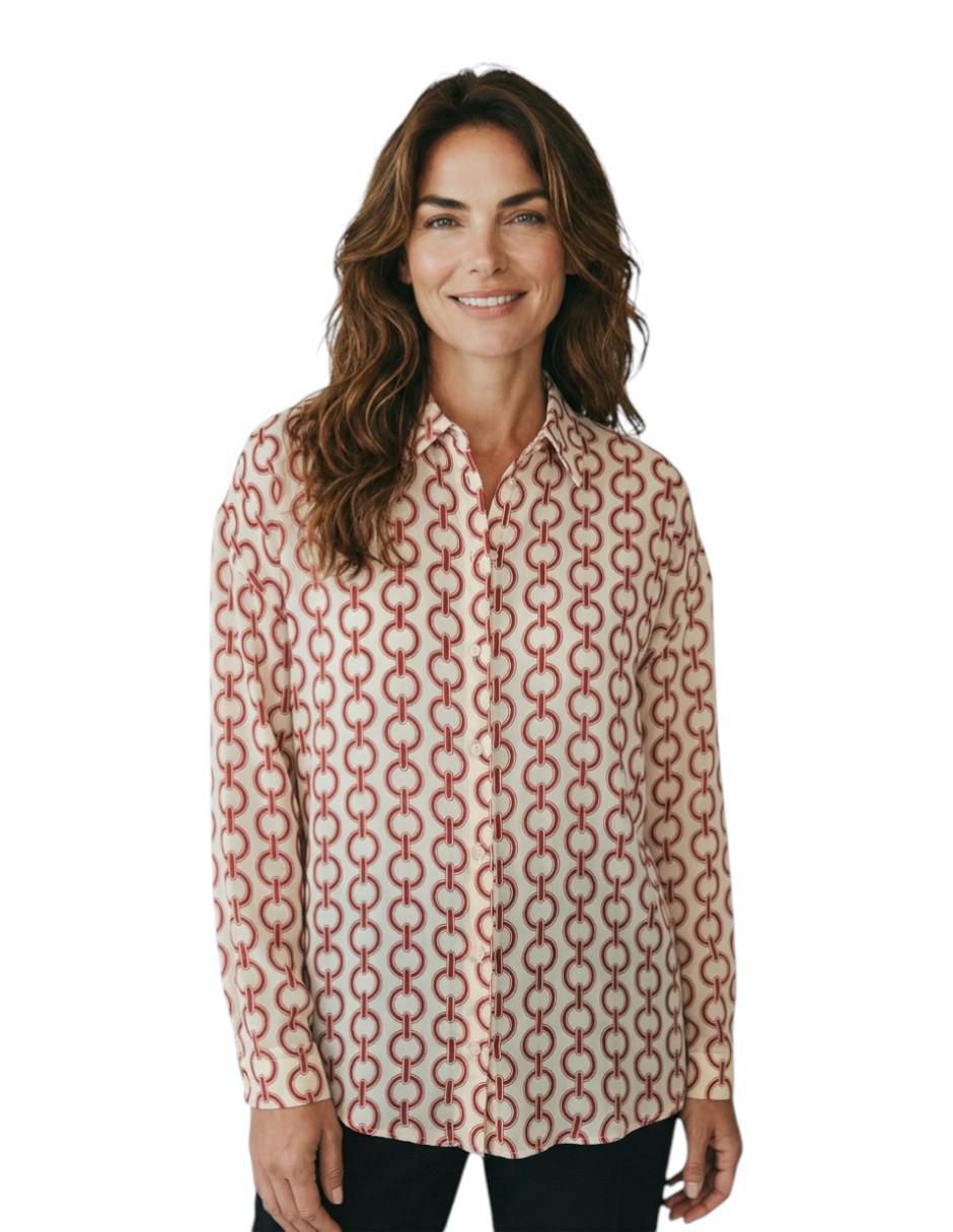 Blusa camisera manga larga para mujer Blusa camisera manga larga para mujer